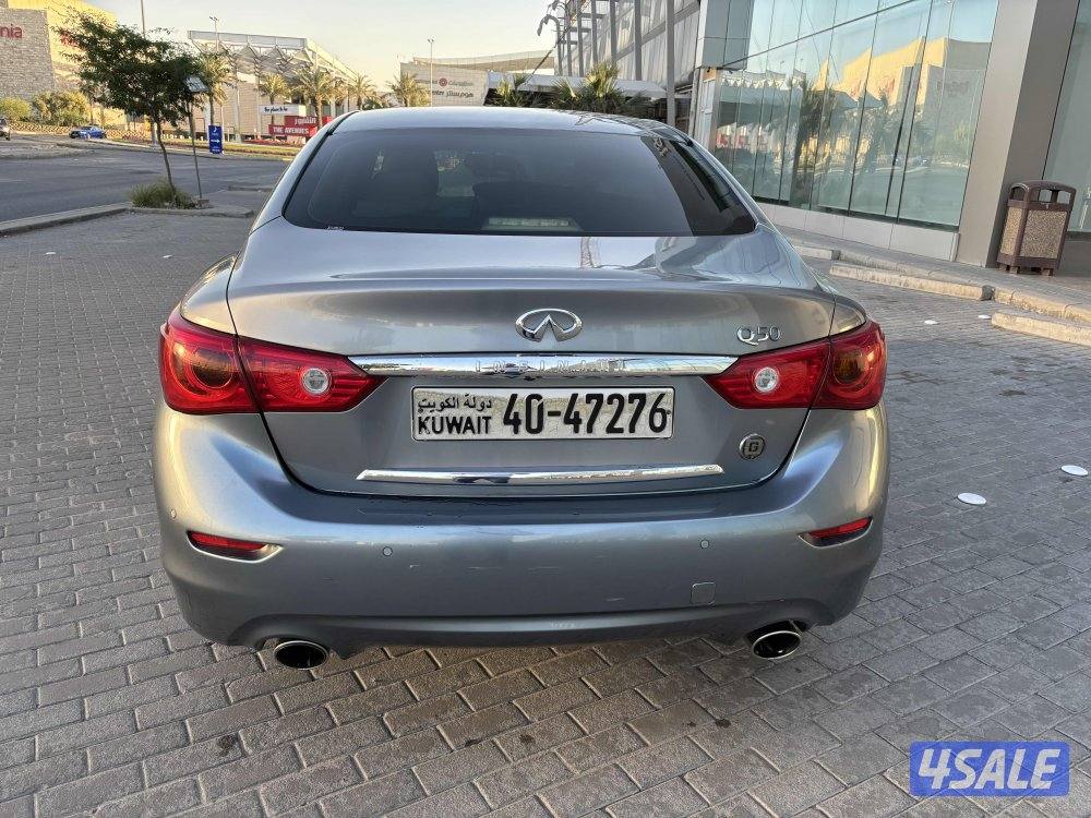 للبيع انفنتي Q50 موديل 2016 بحاله ممتازه صبغ وكاله ما عدا فتحه8