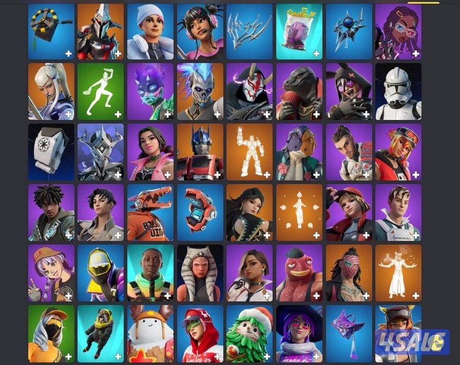 للبيع حساب epic games كامل في , Fortnite , rocket league fall guys3