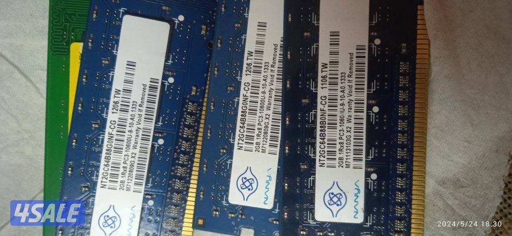 رامات كمبيوتر DDR3 بحالة ممتازة0