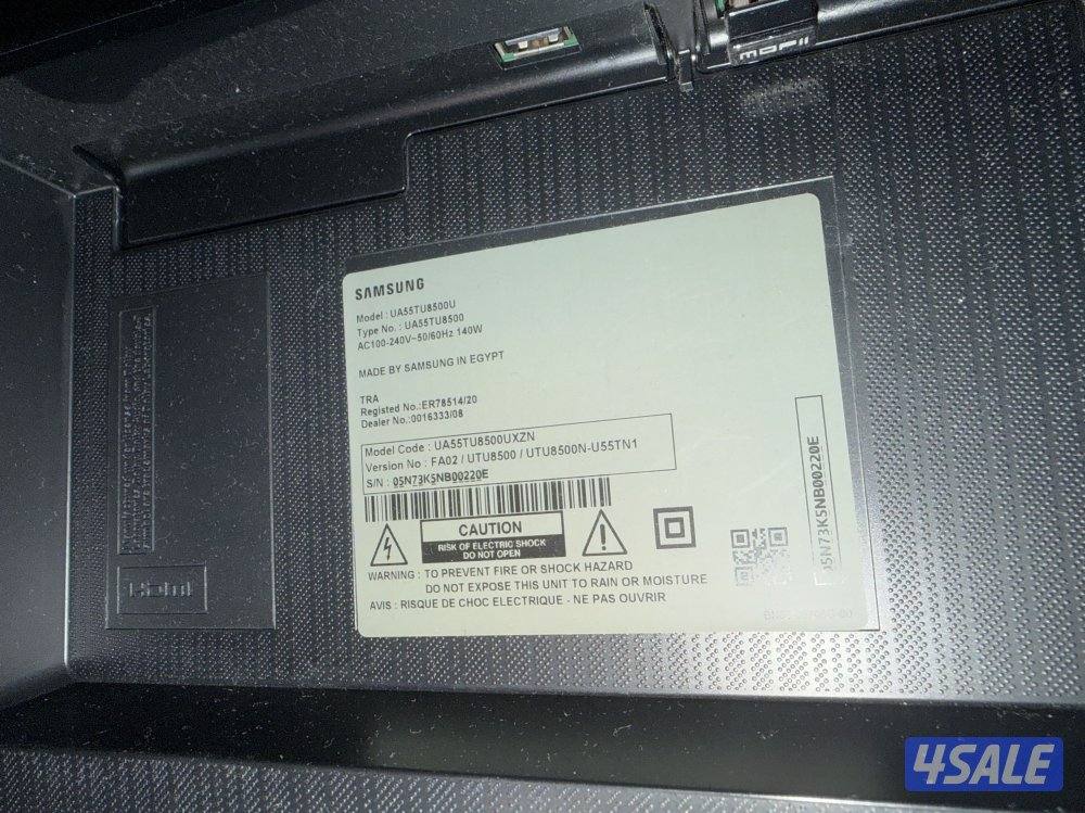 للبيع تلفزيون سمارت سامسنوج نظيف جداً 55 بوصه 4K0