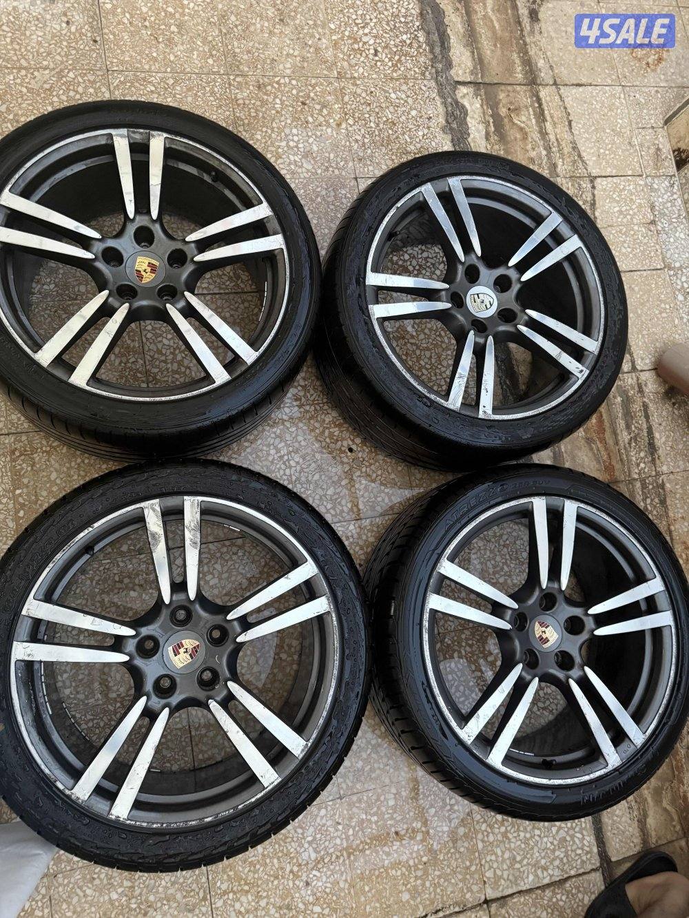 للبيع كيبات بورش كايين مقاس 21 مع تواير صيني حجم  21R/295/350