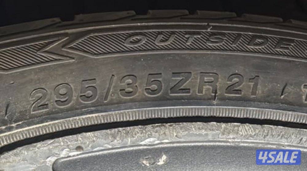 للبيع كيبات بورش كايين مقاس 21 مع تواير صيني حجم  21R/295/356