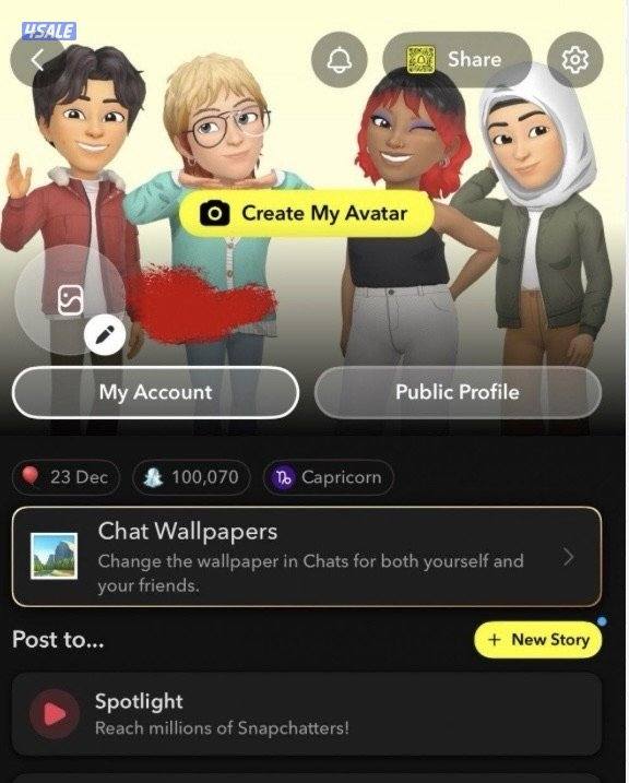 حساب سناب 100 ألف نقطه0