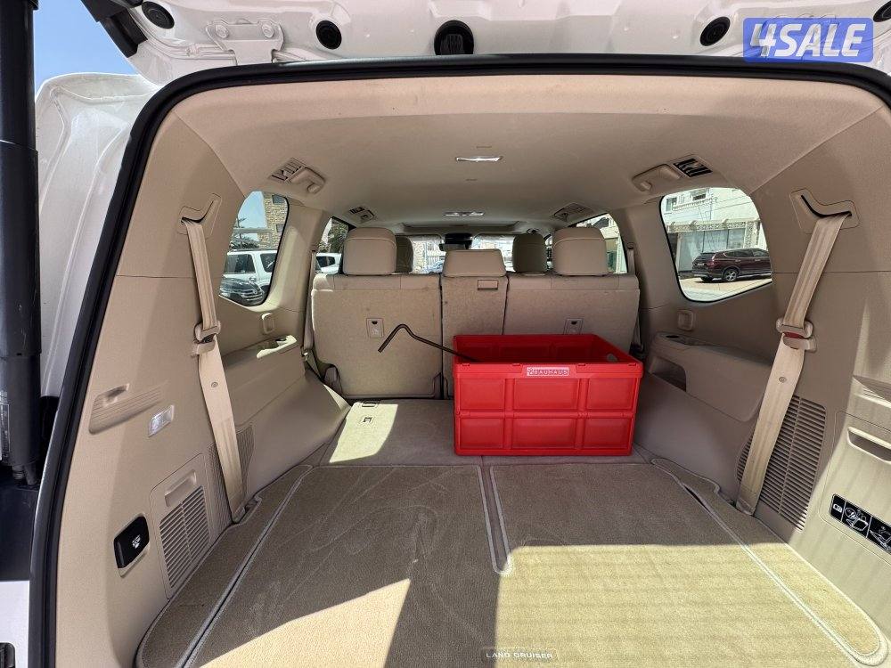 للبيع لاند كروزر GXR AEROS TWIN TURBO اللون ابيض ماشي 23 الف5