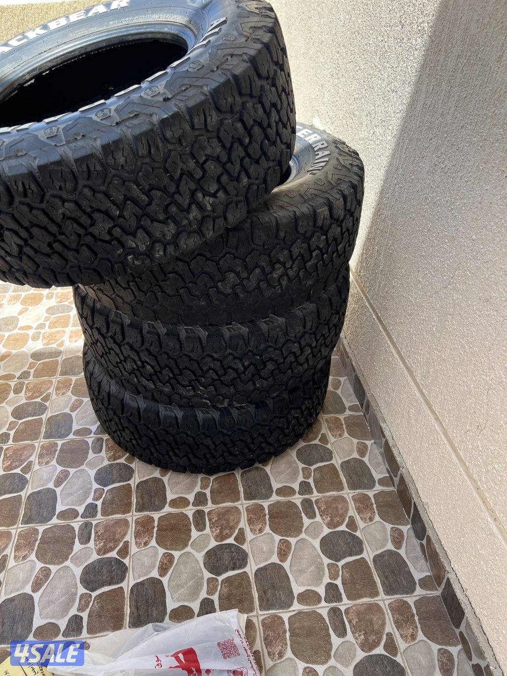 تواير مقاس 17-70-285 حجري مستعمل مافيهم رقعه نهائي نظاف .4