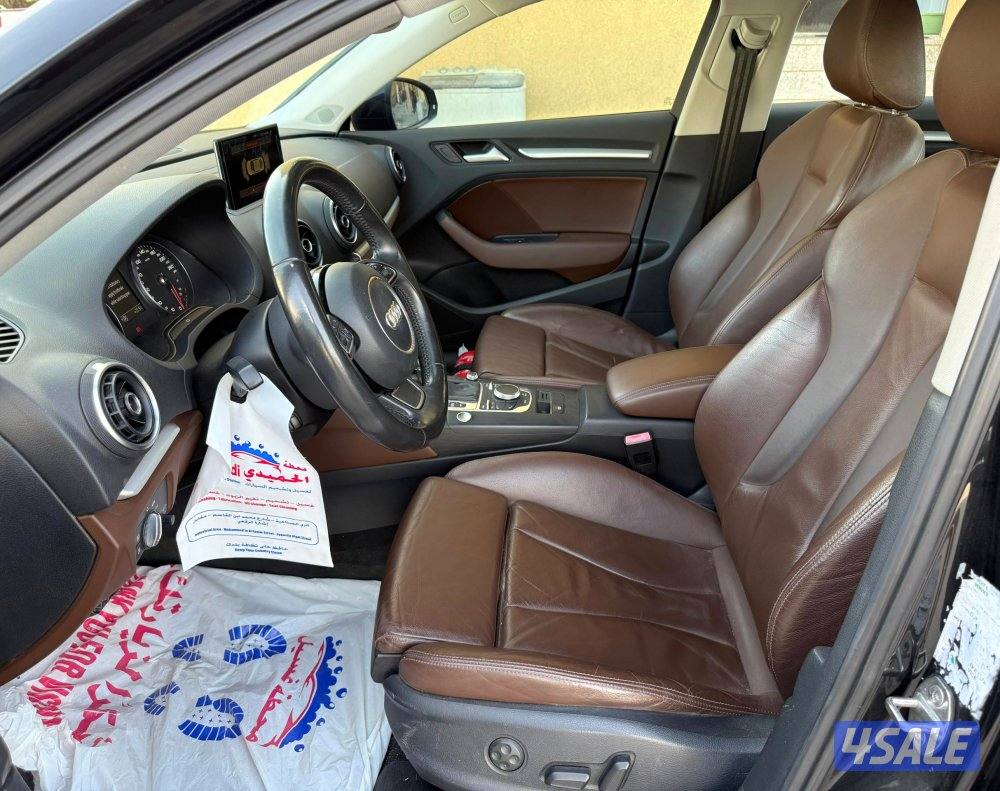 قمة بالنظافة اودي A3 موديل 2015 وكالة فحص ماكينة قير شاسي بدي صبغ قطعت8