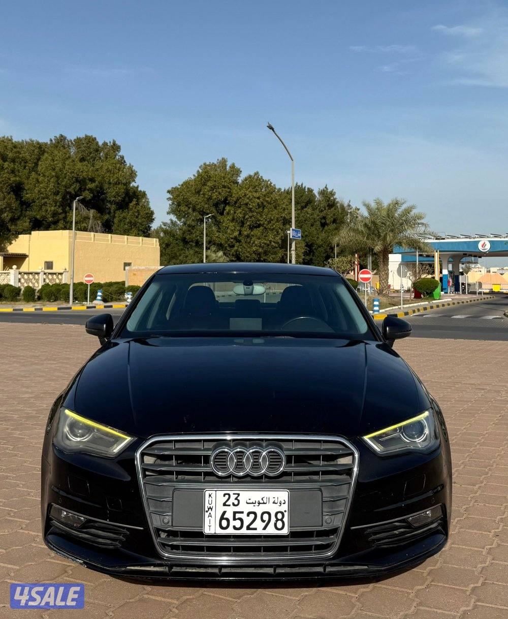 قمة بالنظافة اودي A3 موديل 2015 وكالة فحص ماكينة قير شاسي بدي صبغ قطعت1