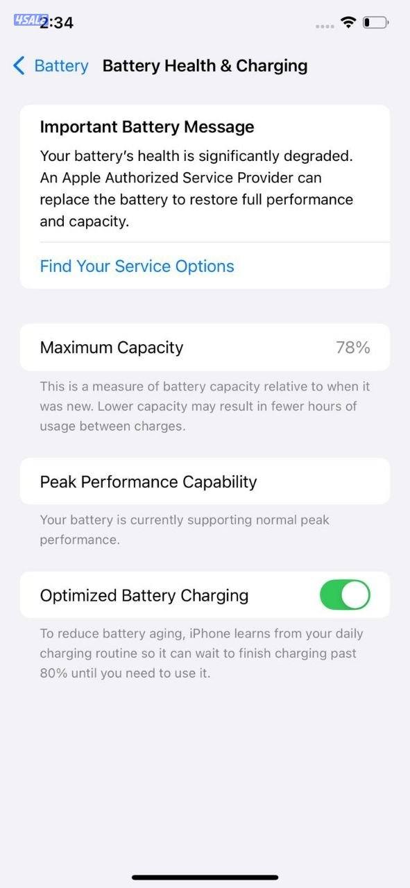 ايفون Xs ماكس 256GB ذهبي بطارية 82% مستعمل كالجديد iPhone Xs Max8