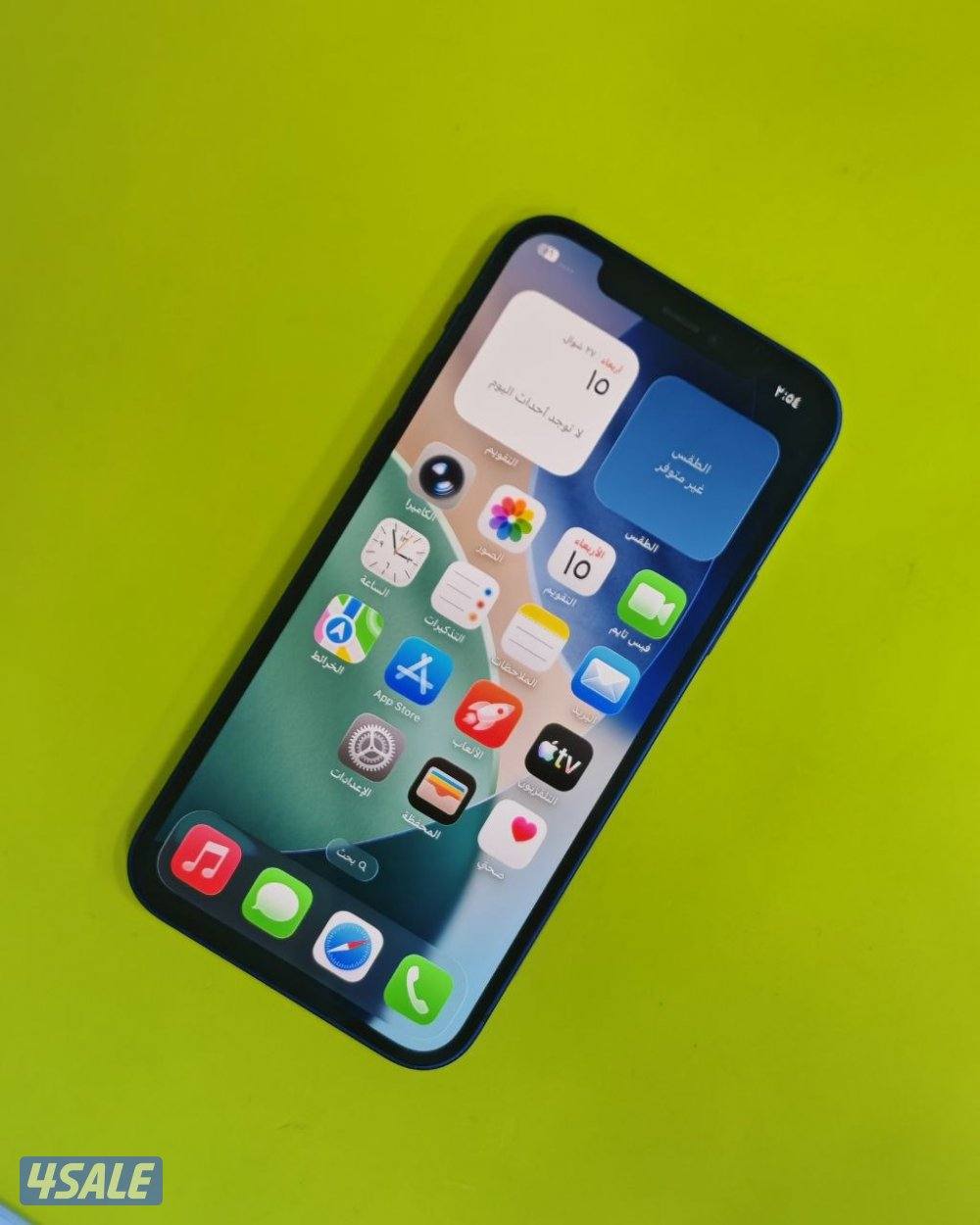 ايفون 12 256 جيجا أزرق بطارية 74% مستعمل كالجديد iPhone 12 256GB Blue0
