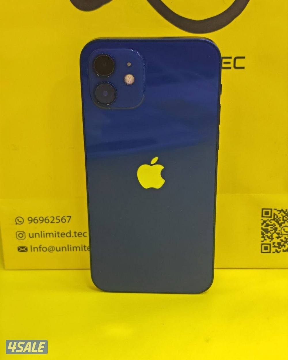 ايفون 12 256 جيجا أزرق بطارية 74% مستعمل كالجديد iPhone 12 256GB Blue2