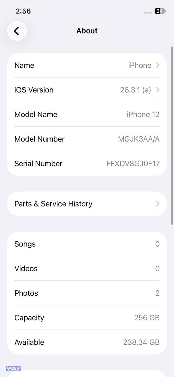 ايفون 12 256 جيجا أزرق بطارية 74% مستعمل كالجديد iPhone 12 256GB Blue8