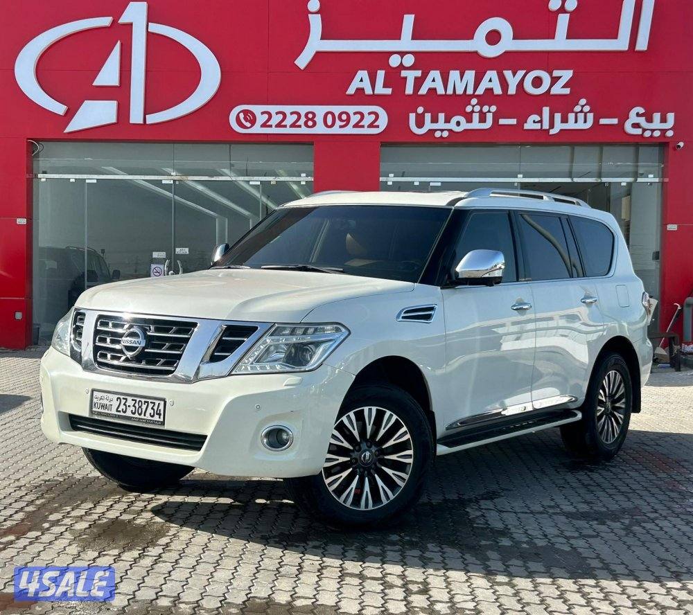 نيسان باترول بلاتنيوم.V6 موديل 2017 ماشى 274.000 k.m وارد البابطين0