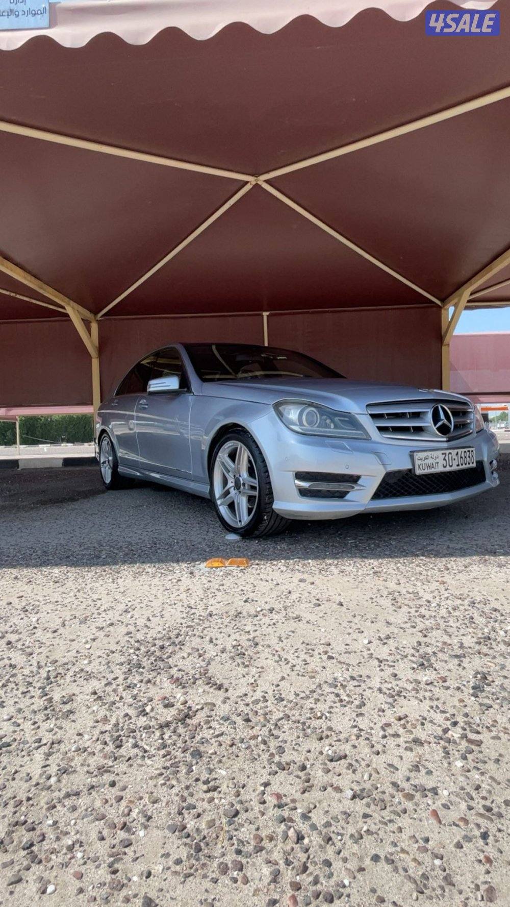 للبيع مرسيدس c200 موديل 2014 amg فحص قير مكينه شاصي لون سيلفر داخل تان7