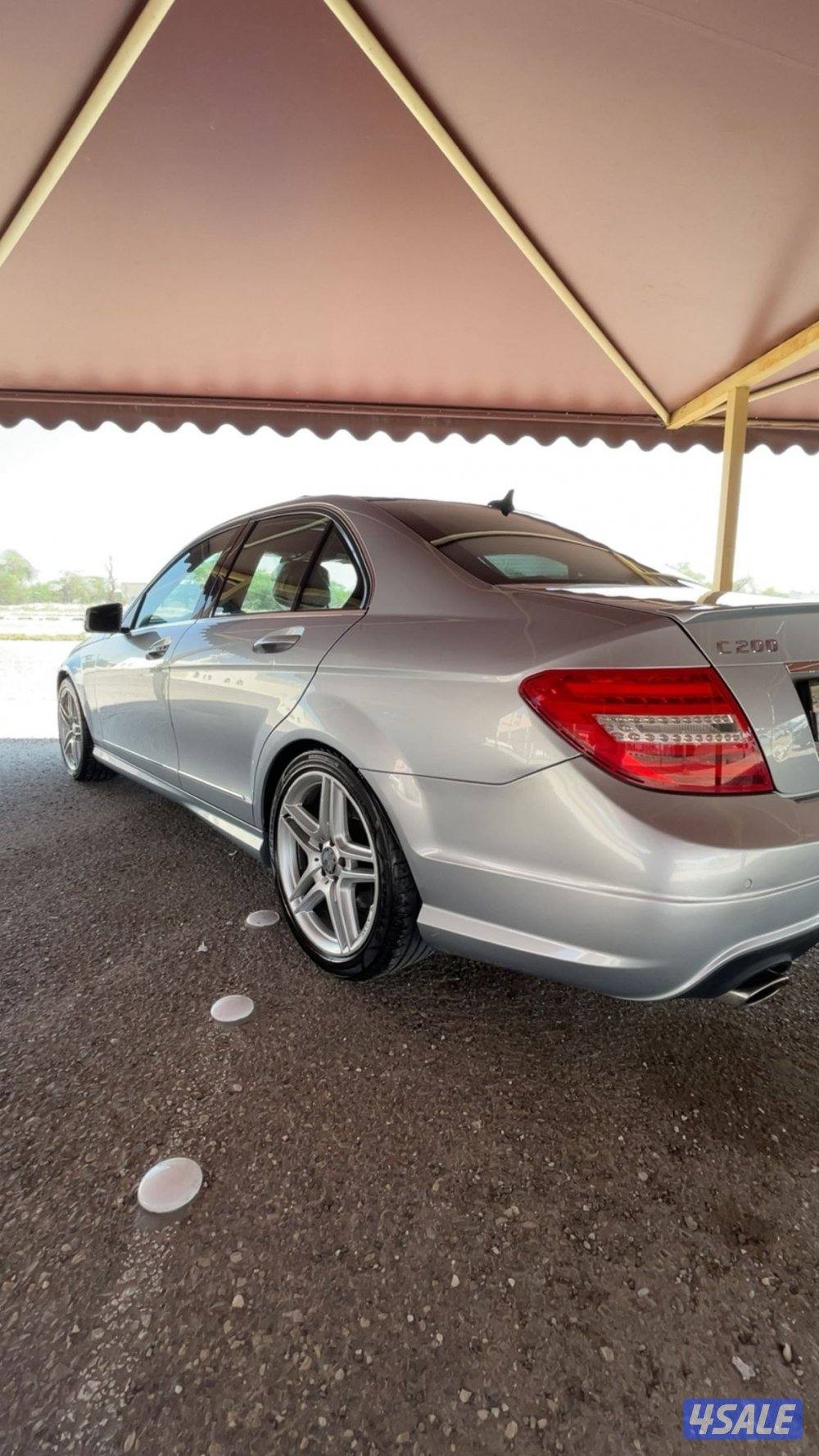 للبيع مرسيدس c200 موديل 2014 amg فحص قير مكينه شاصي لون سيلفر داخل تان9