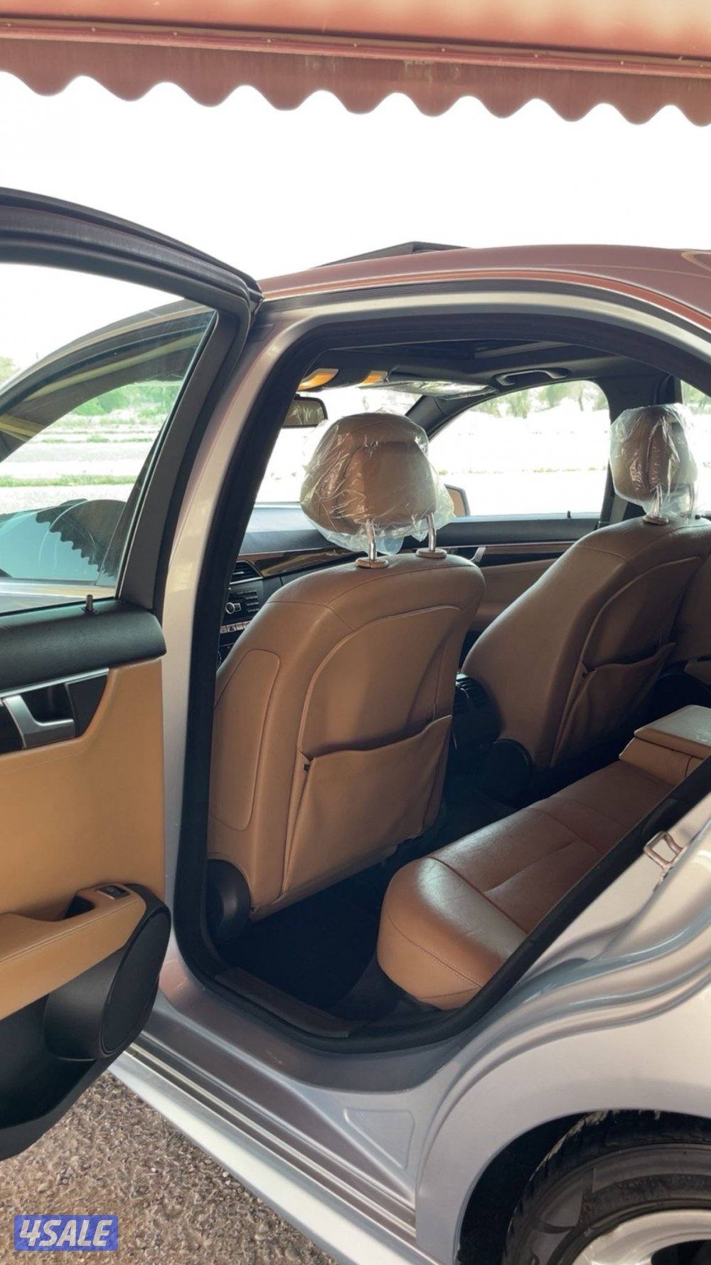 للبيع مرسيدس c200 موديل 2014 amg فحص قير مكينه شاصي لون سيلفر داخل تان12