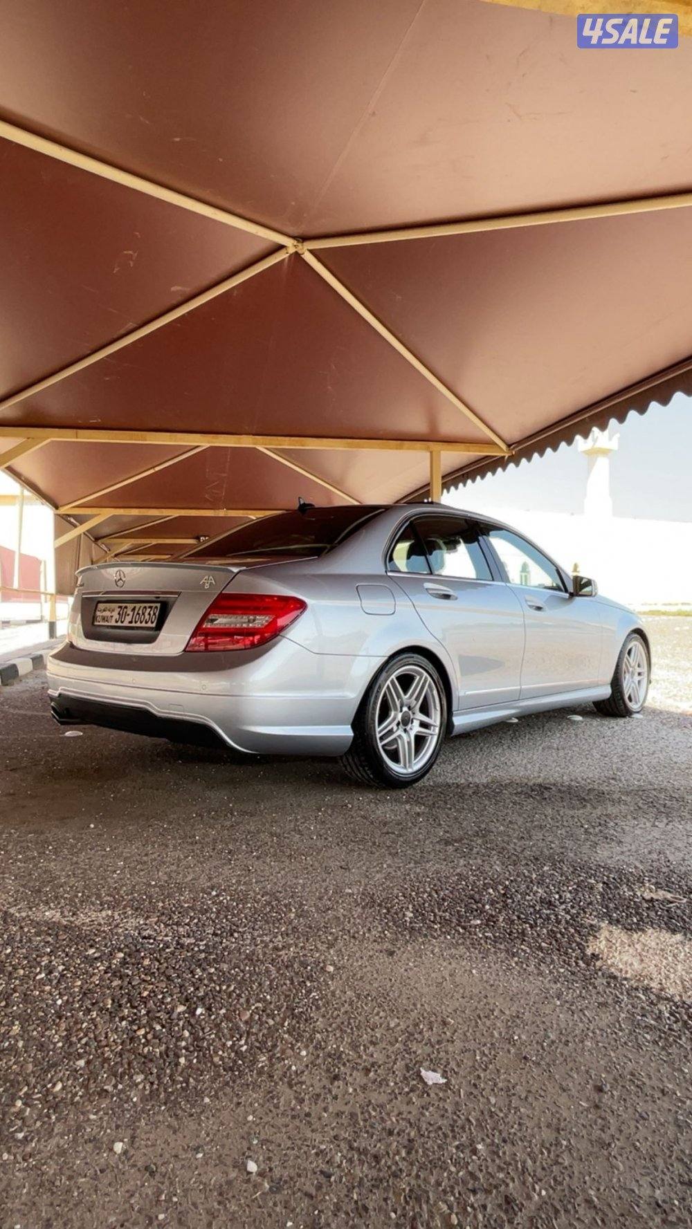 للبيع مرسيدس c200 موديل 2014 amg فحص قير مكينه شاصي لون سيلفر داخل تان13