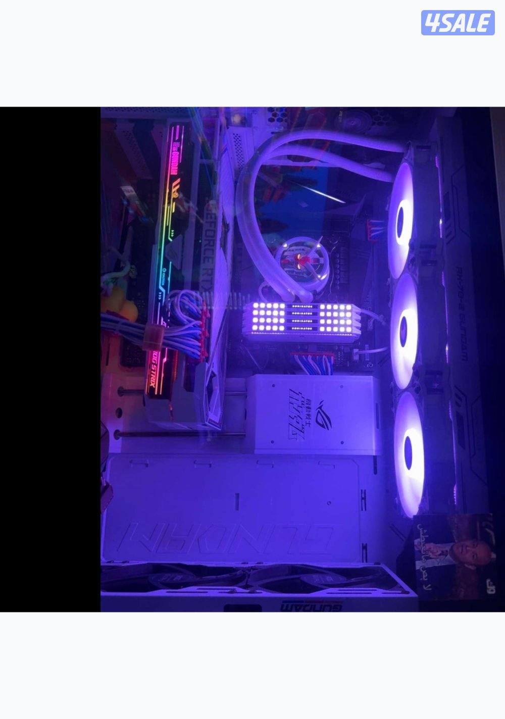 للبيع كرت RTX 3090 ROG Strix Gundam (الأبيض) من النوادر0