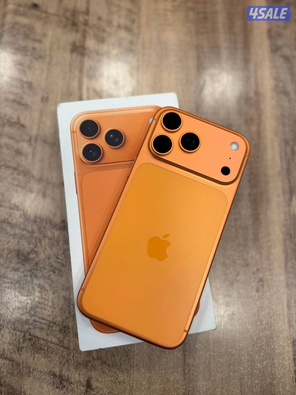 ايفون 17 برو ماكس اورانج 512 جيجا بطاريه 100‎%‎ ولاخدش مع كرتون0