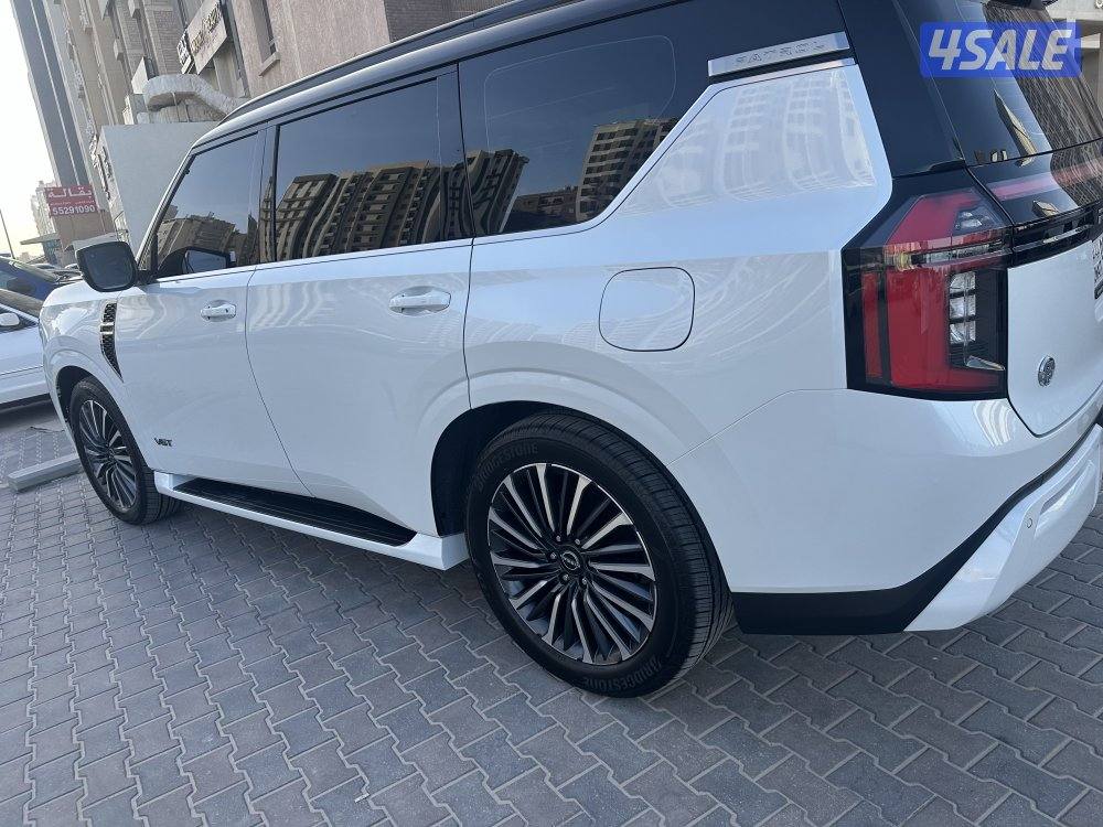 اللبيع باترول اعلى فيه رنق ٢٢ تون تيربو شبه اصفار سقف اسود1