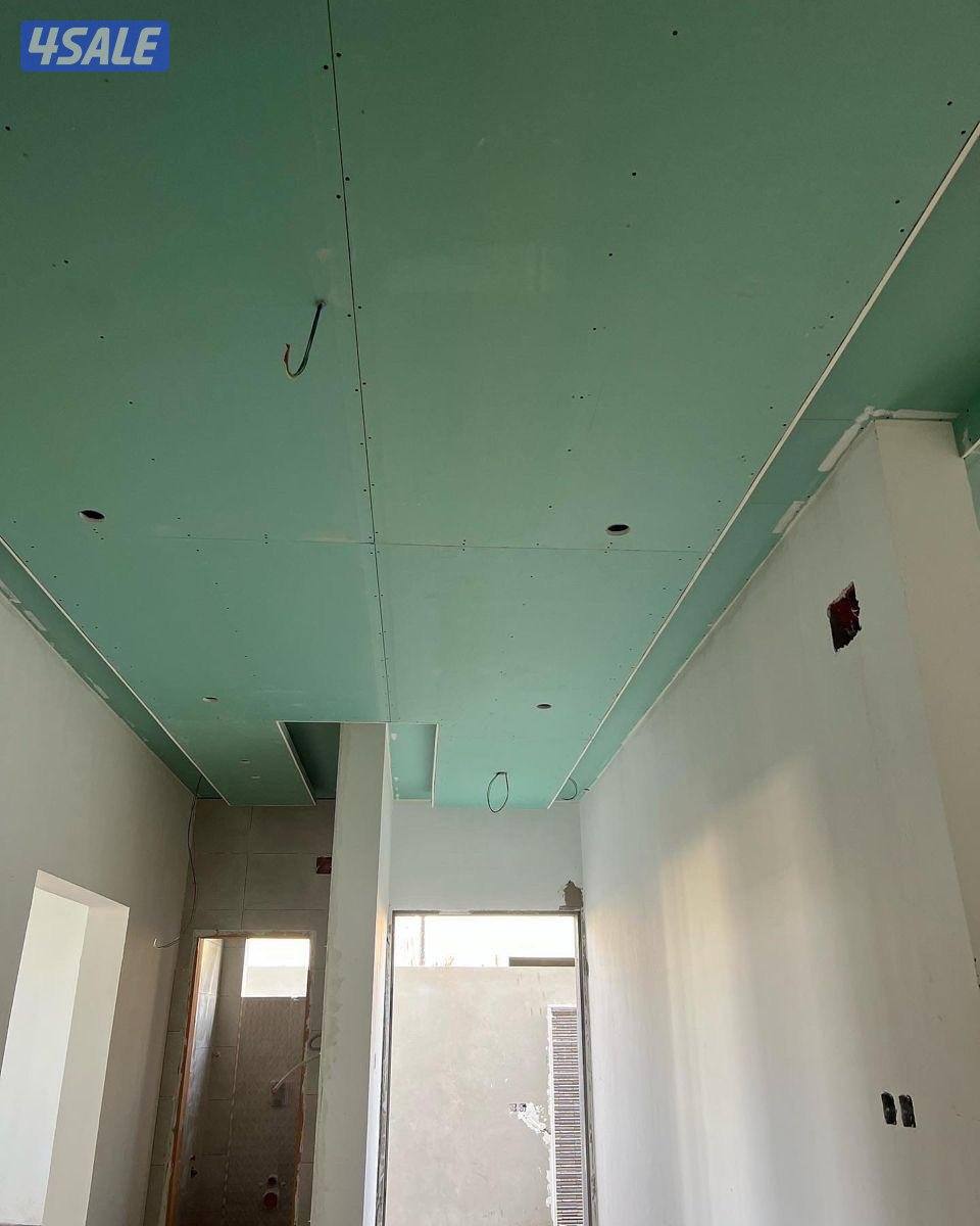 ديكور جبس بورد اسقف قواطع بارتيشن جبس بورد اسمنت اصباغ بديل خشب صبغ3