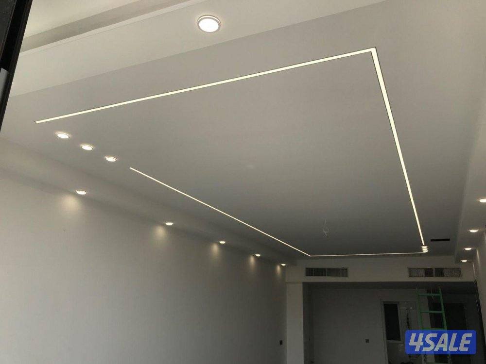 ديكور جبس بورد اسقف قواطع بارتيشن جبس بورد اسمنت اصباغ بديل خشب صبغ8