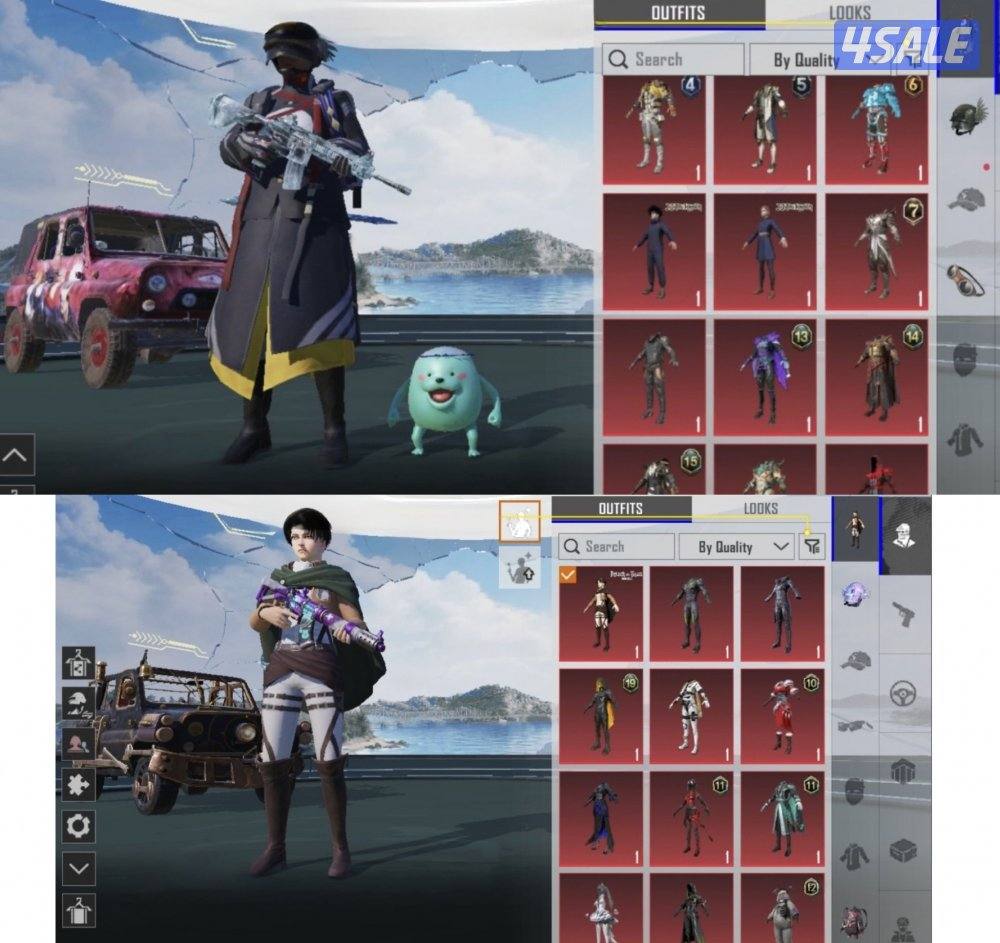 حسابات ببجي منوعه ~ امفور ثلجي واسلحه وحسابات وايد😍❄️✨3