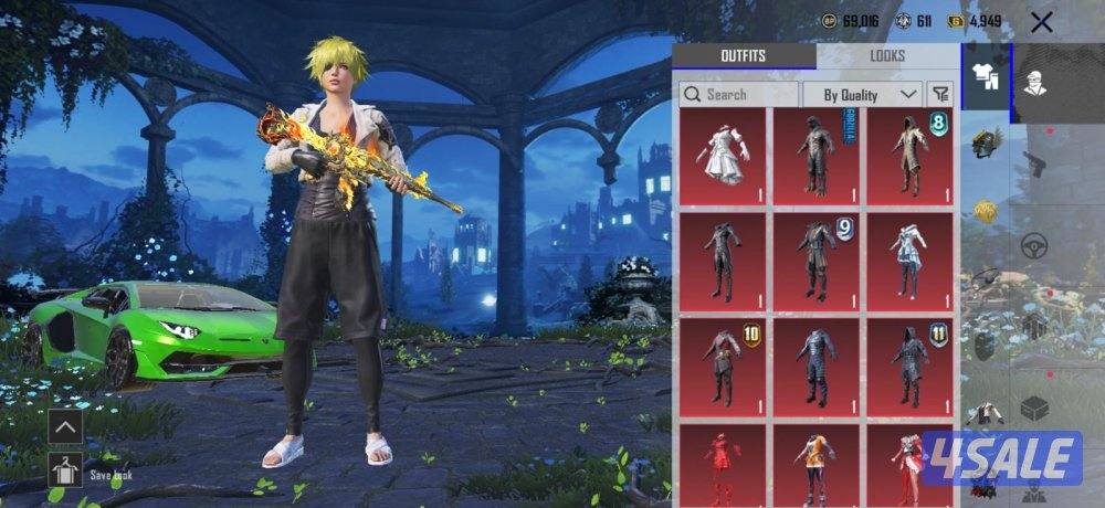 حساب ببجي .مستوى المجموعات 79 سترة القاضي,الشعر الاصفر4