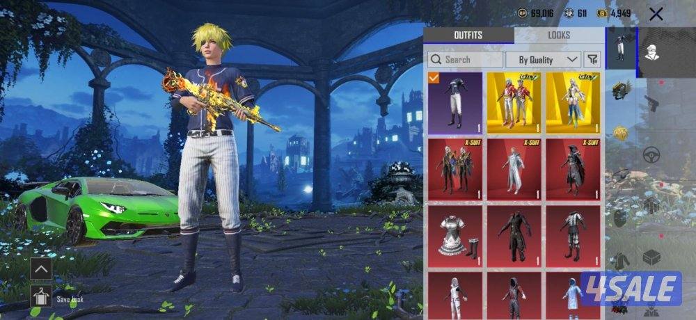 حساب ببجي .مستوى المجموعات 79 سترة القاضي,الشعر الاصفر3