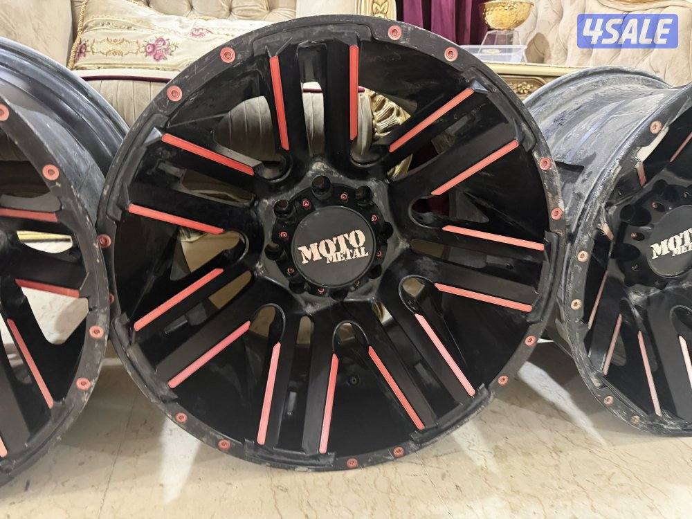 للبيع 4 رنقات Moto Metal /// ثمانيه برغي1