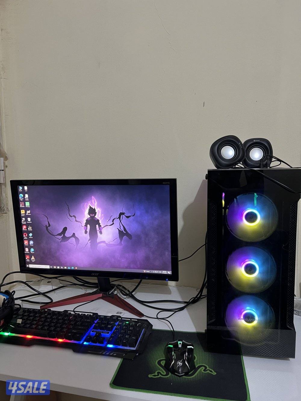 Gaming computer full set with very good condition and very less usage0