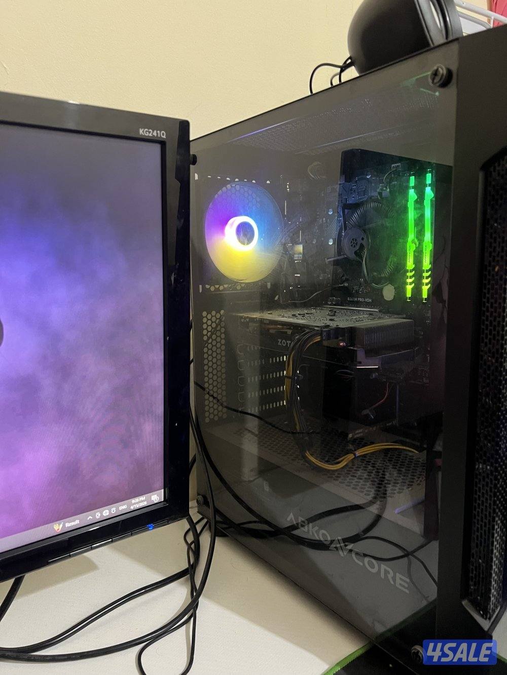 Gaming computer full set with very good condition and very less usage1