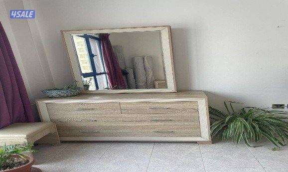 King size Double Bed with Orthopedic mattress & side drawers & stool1