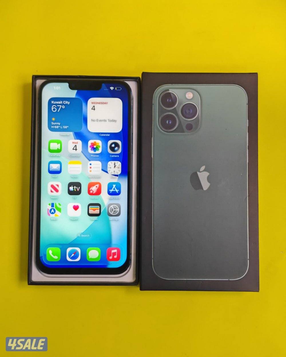 ايفون 13 برو ماكس 128GB أخضر بطارية 88% مستعمل نظيف iPhone 13 Pro Max1
