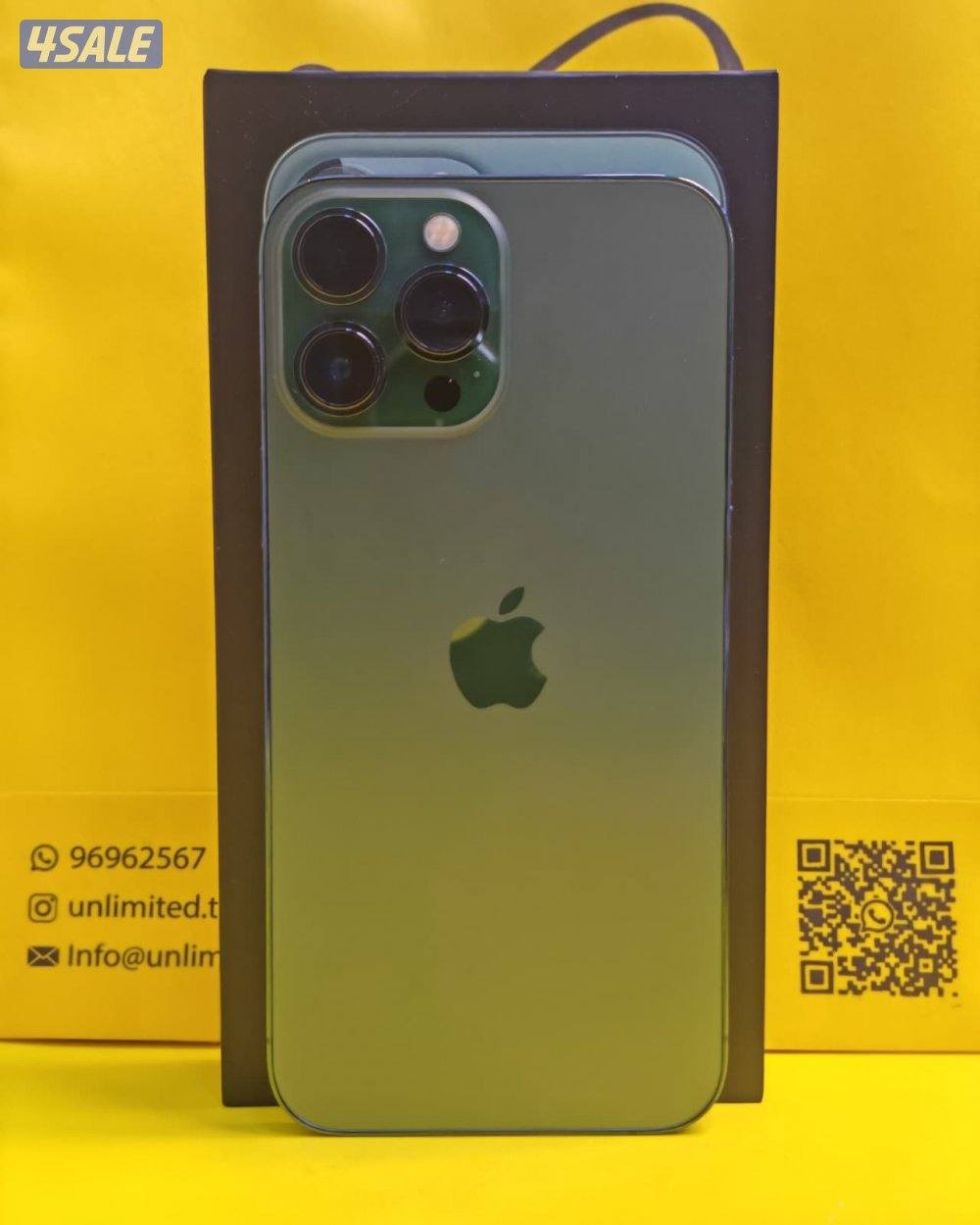 ايفون 13 برو ماكس 128GB أخضر بطارية 88% مستعمل نظيف iPhone 13 Pro Max4