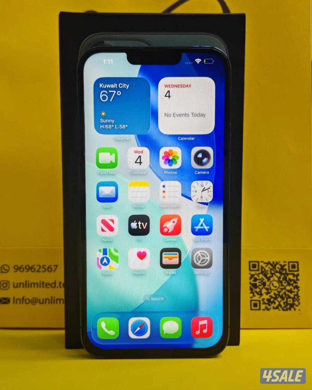 ايفون 13 برو ماكس 128GB أخضر بطارية 88% مستعمل نظيف iPhone 13 Pro Max5