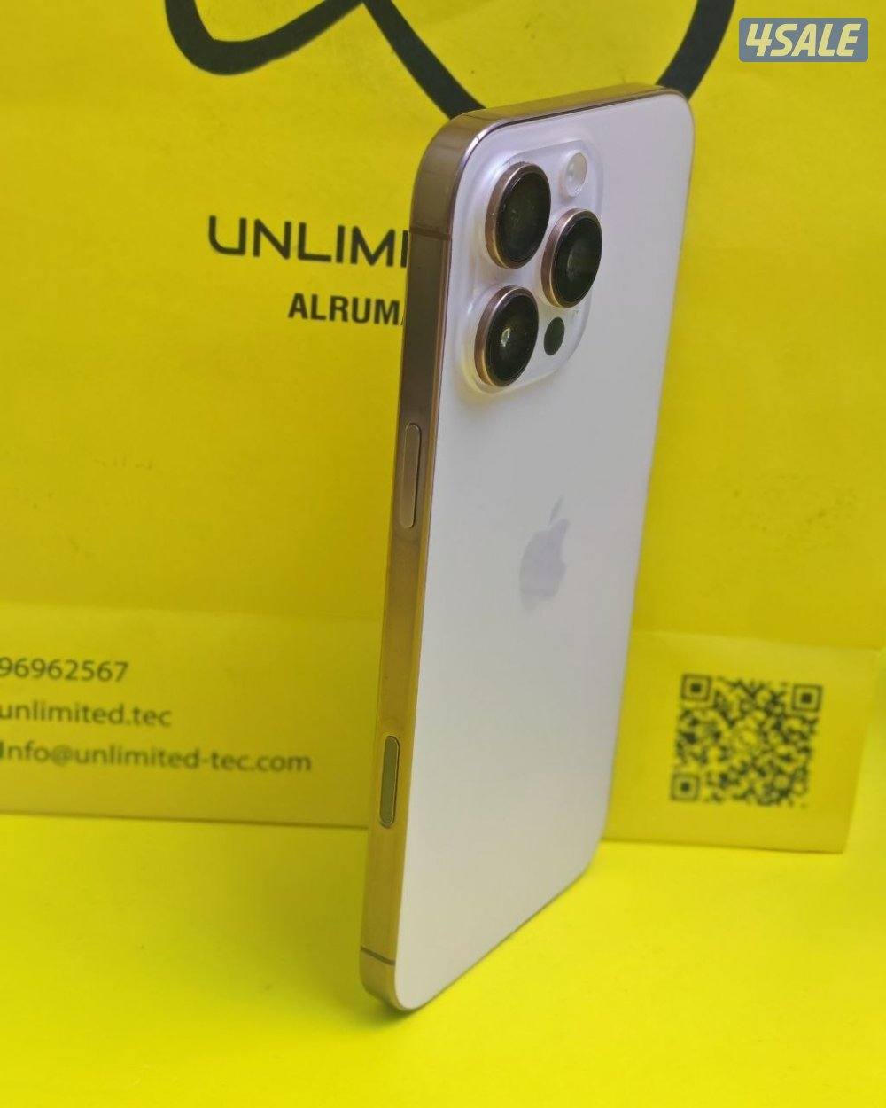 ايفون 16 برو ماكس صحراوي بطارية89%مستعمل كالجديد iPhone16Pro Max 256GB4