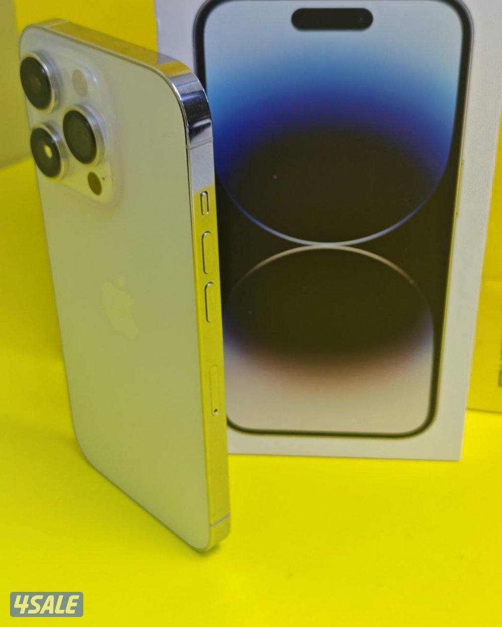 ايفون 14 برو فضي 256GB بطارية 75% مستعمل كالجديد iPhone 14 Pro 256GB4