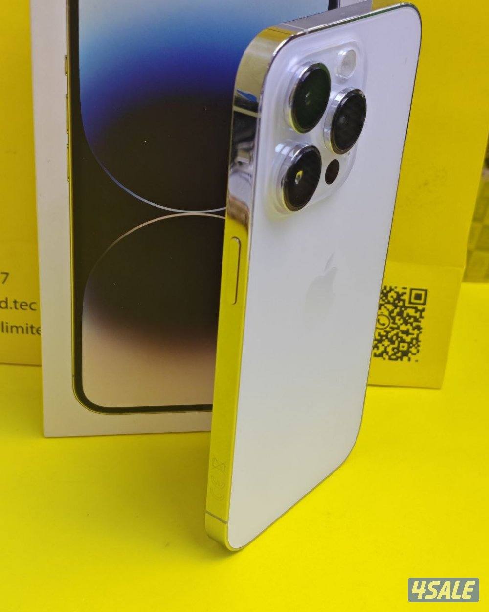 ايفون 14 برو فضي 256GB بطارية 75% مستعمل كالجديد iPhone 14 Pro 256GB5