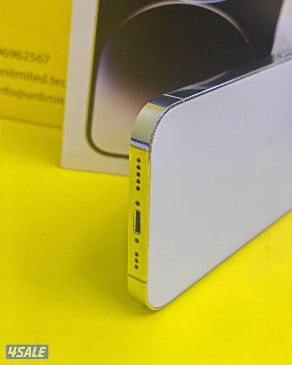 ايفون 14 برو فضي 256GB بطارية 75% مستعمل كالجديد iPhone 14 Pro 256GB7