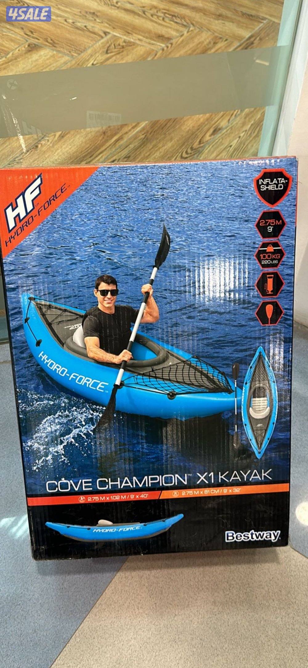 كاياك للبيع قابل للنفخ ب حاله جيده جداً ونظيف0