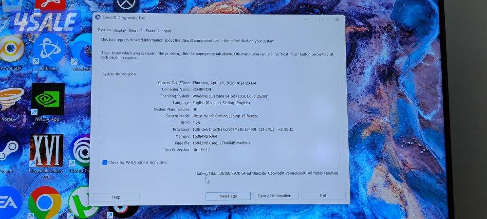 HP VICTUS GAMING LAPTOP very good condition لابتوب جيمنج بحالة ممتازة2