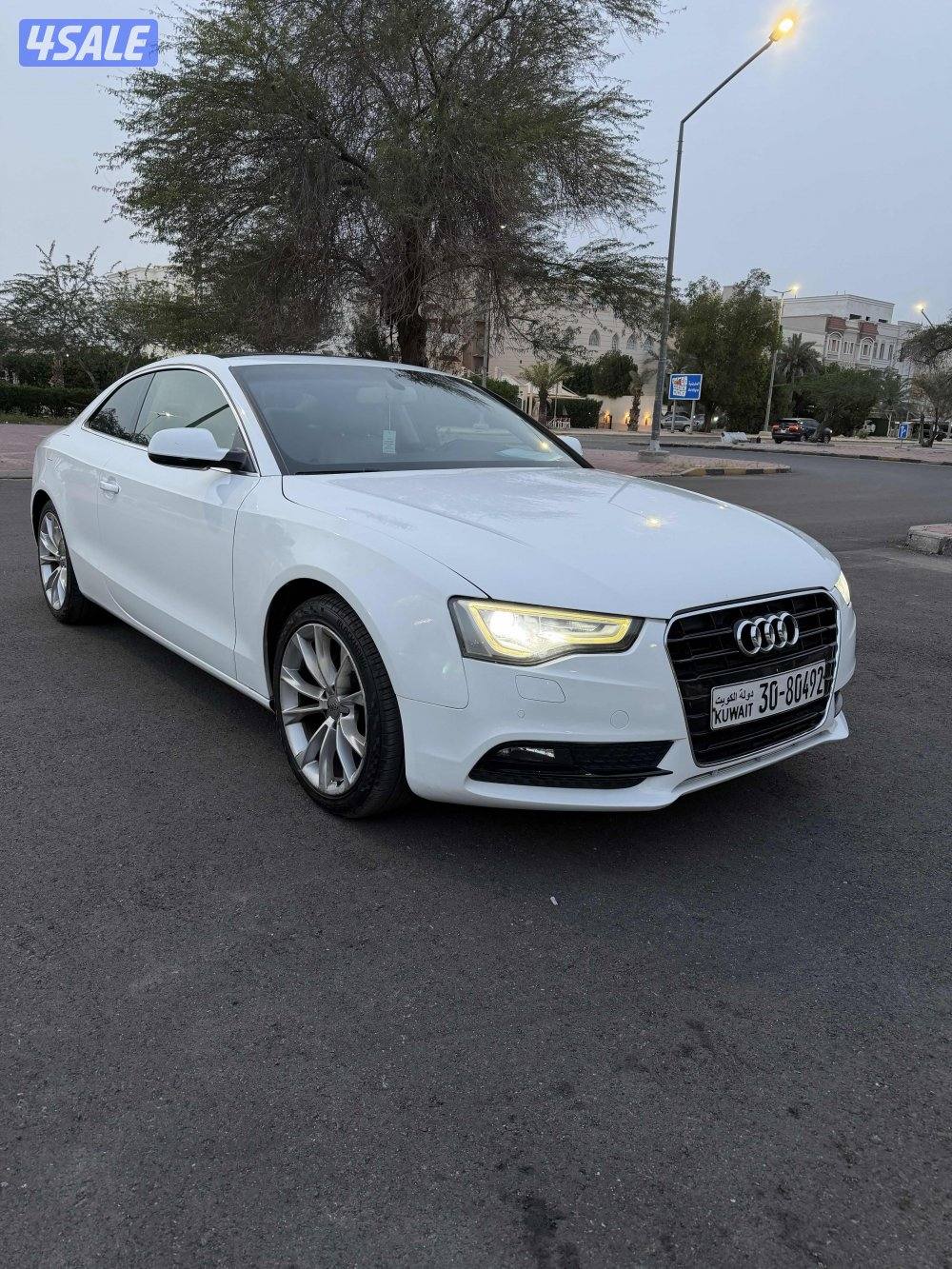 اودي A5 موديل 2015 ماشي 110 4 سلندر تيربو شرط الفحص بحالة الوكالة2