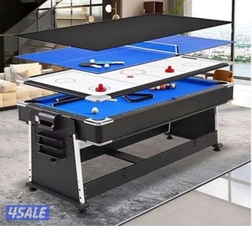 طاوله متعدده الالعاب ٣ ب ١ ( تنس - بلياردو - هوكي)مستعمله ١٠ ايام0