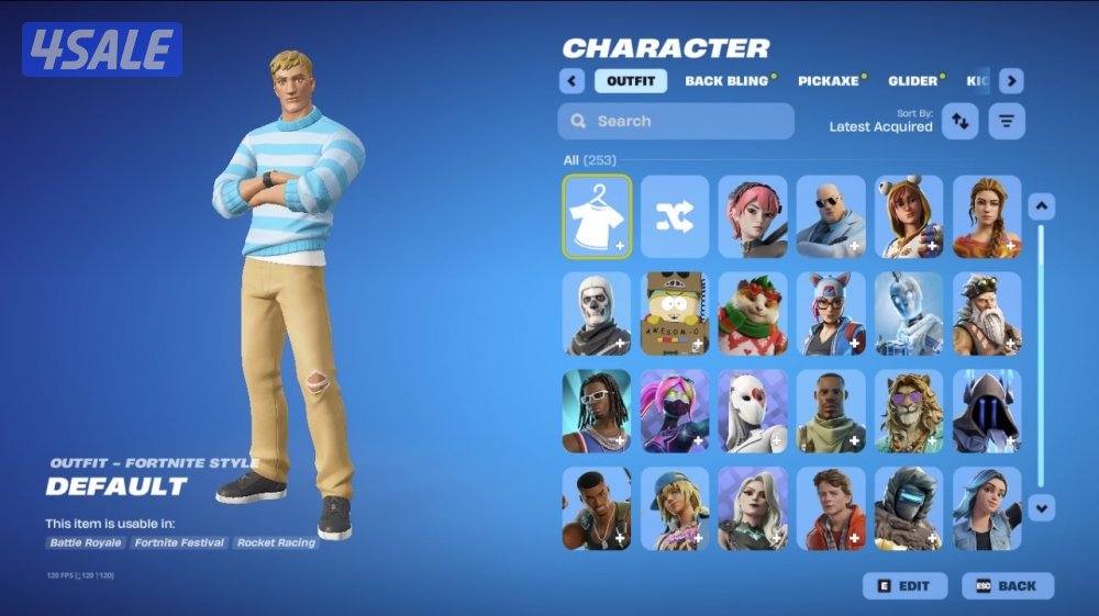 حساب فورت نايت للبيع قابل للمفاوضات0