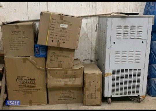 يوجد لدينا معدات لتجهيز مشروع مأكولات خفيفه جميع المعدات جديده1