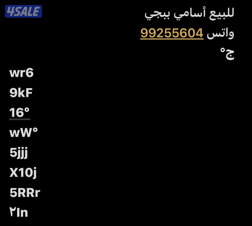 أسامي ببجي0