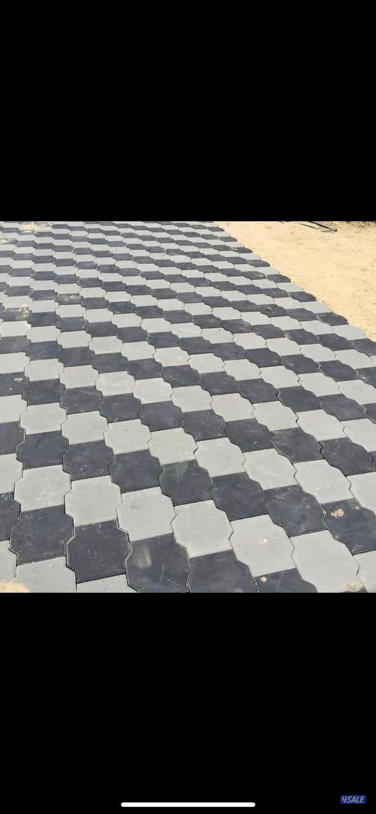 معلم بلاط متداخل وكربستون وكاشي ومصفت سيارات وصبت موزاييك ارضيات7