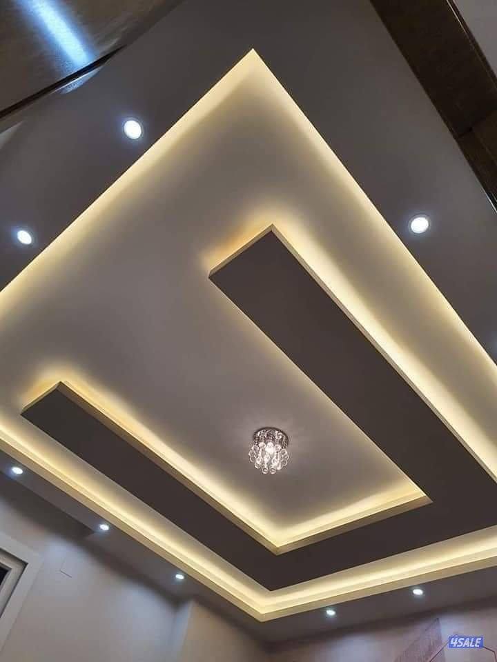 لجميع اعمال الجبس بورد والديكورات وبديل الخشب والرخام والشيبور الاصباغ1