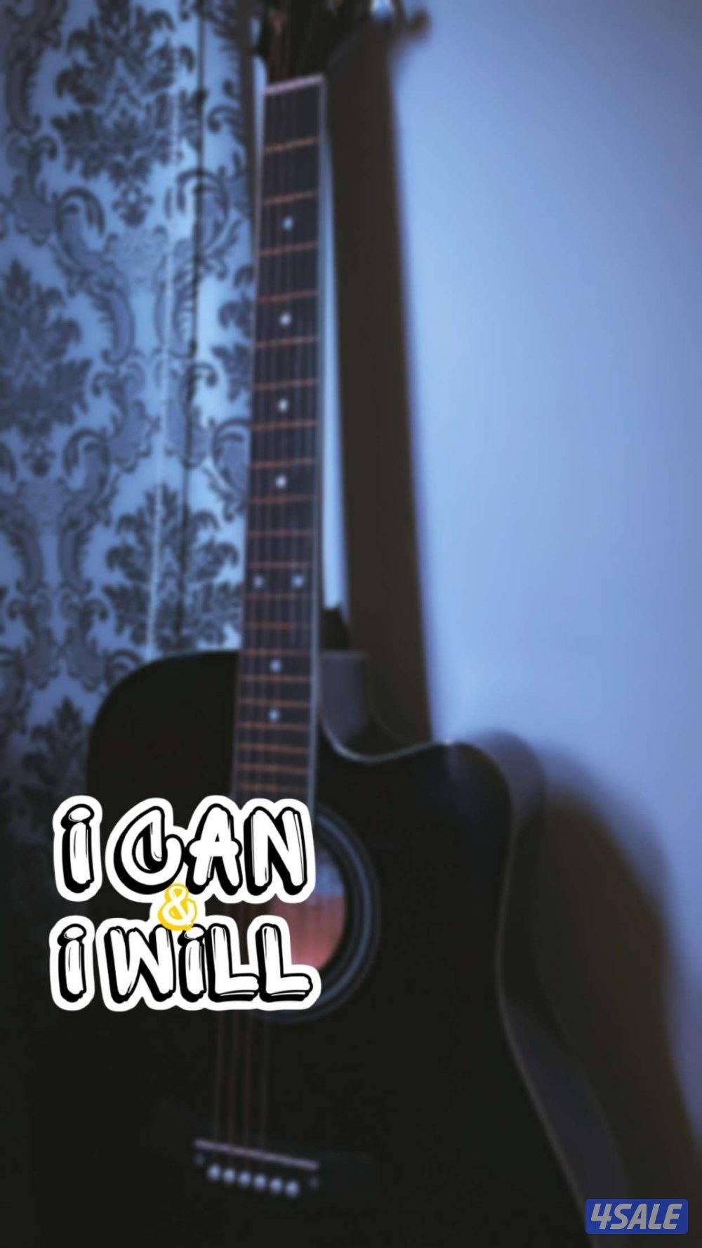 قيتار اكوستك نضيف استعمال يومين مع كامل اغراضه1