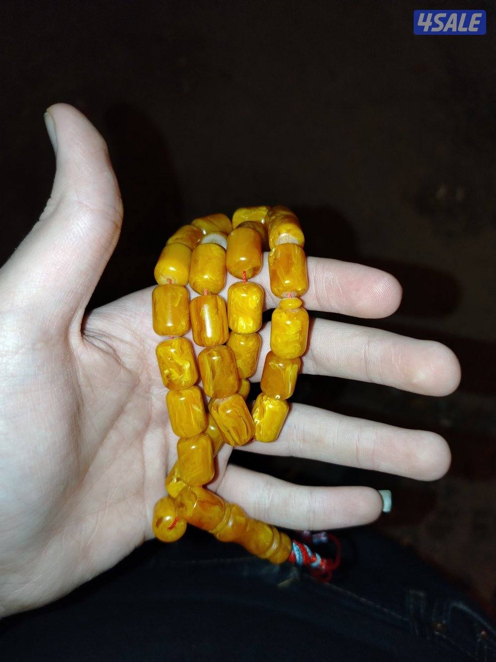 مسباح تراب كهرب عسلي 33 حبة 46 جرام0